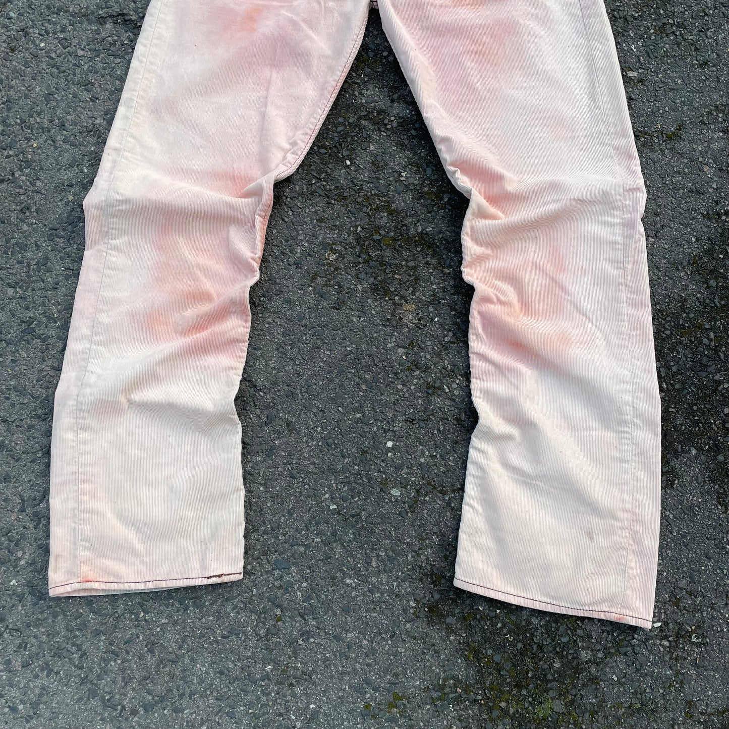 Custom Levi’s Two Tiger Print Jeans – Beige with Artwork | 1 of 1 Reworked Denim