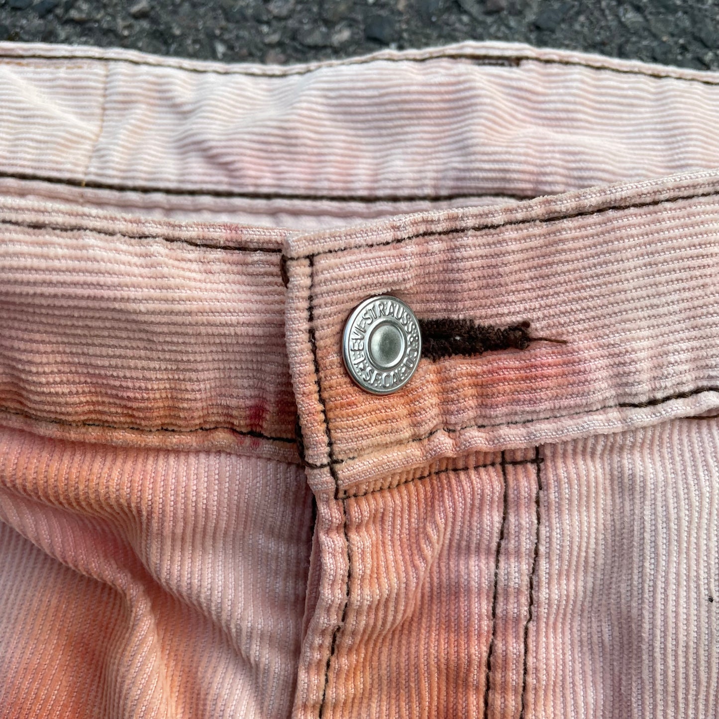 Custom Levi’s Two Tiger Print Jeans – Beige with Artwork | 1 of 1 Reworked Denim