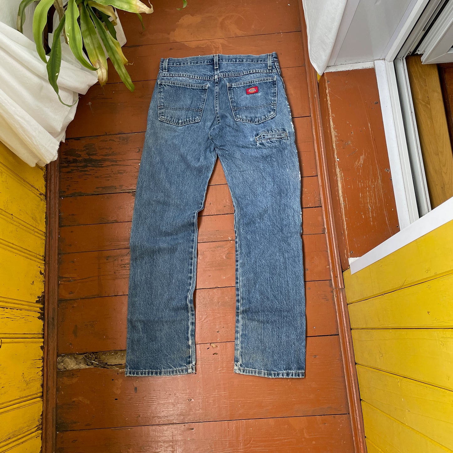 Custom Dickies Snake Jeans – Bleached Serpent Print Denim | Y2K Alt Streetwear 1 of 1 Vintage Grunge Pants