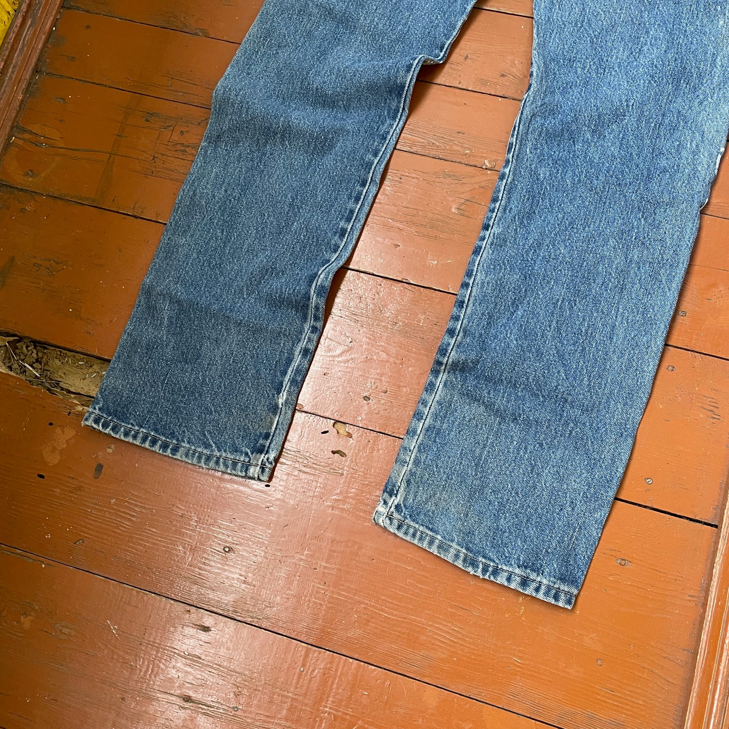Custom Dickies Snake Jeans – Bleached Serpent Print Denim | Y2K Alt Streetwear 1 of 1 Vintage Grunge Pants