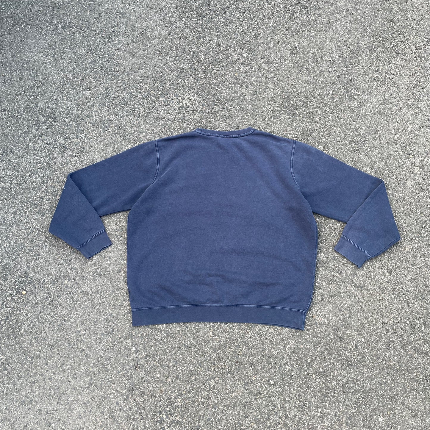 Custom Nike Navy Sweatshirt – White Tiger Print | Vintage 1 of 1