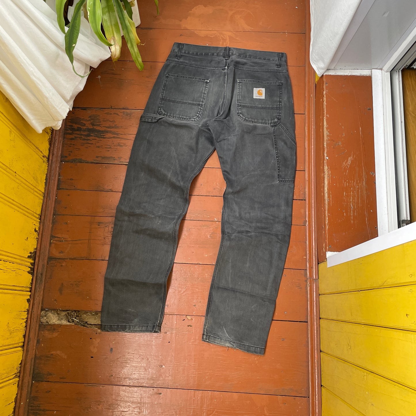 Custom Carhartt Snake Pants – Black Vintage Workwear with White Snake Graphic | 1 of 1 Alt Streetwear