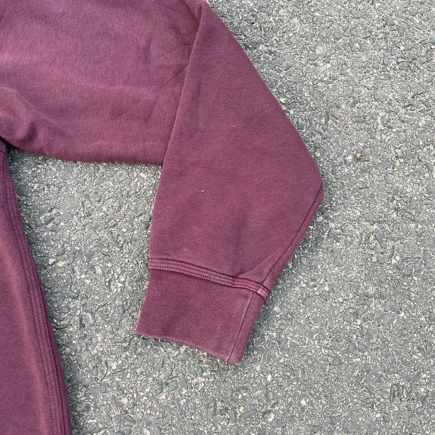 Custom Nike Tiger Graphic Sweatshirt – Dark Red (Burgundy) with White Print | Reworked