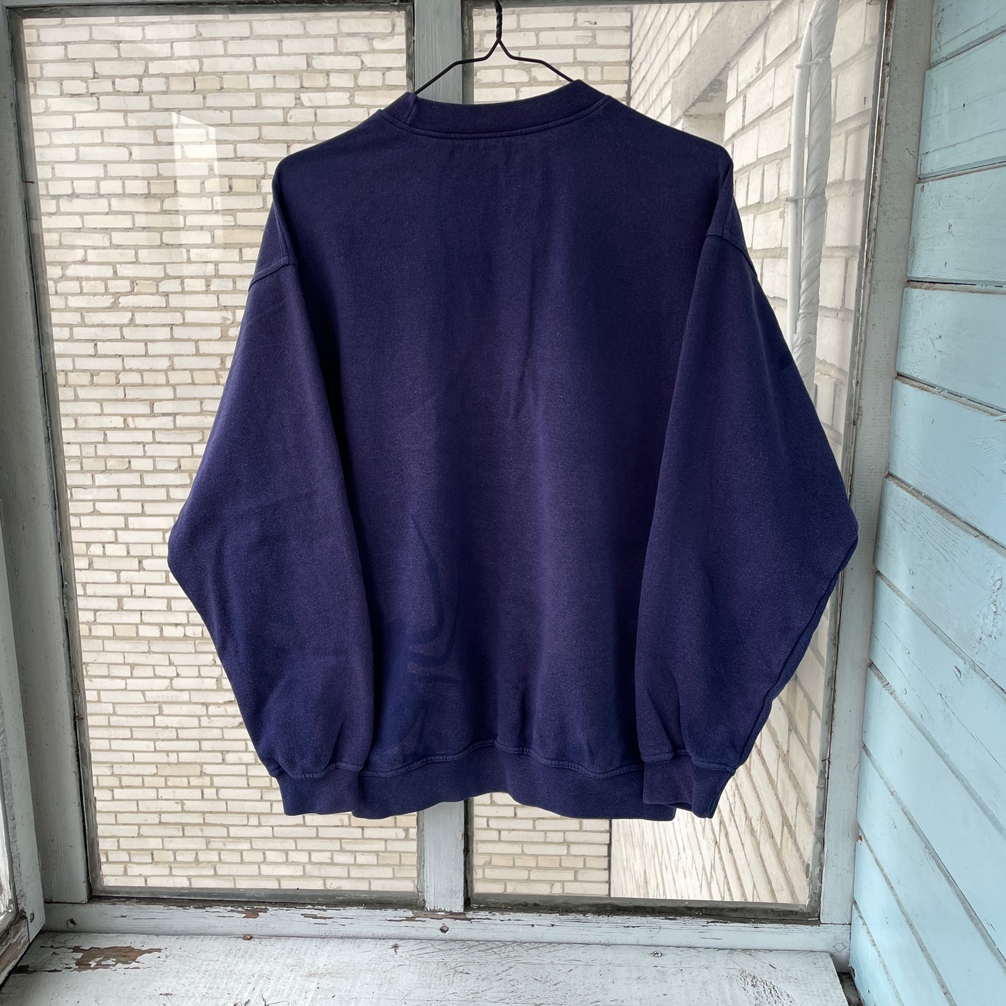 Faded 90s Adidas Sweatshirt โ Hand-Faded with Black Spider Pattern | Vintage Sportswear 1 of 1