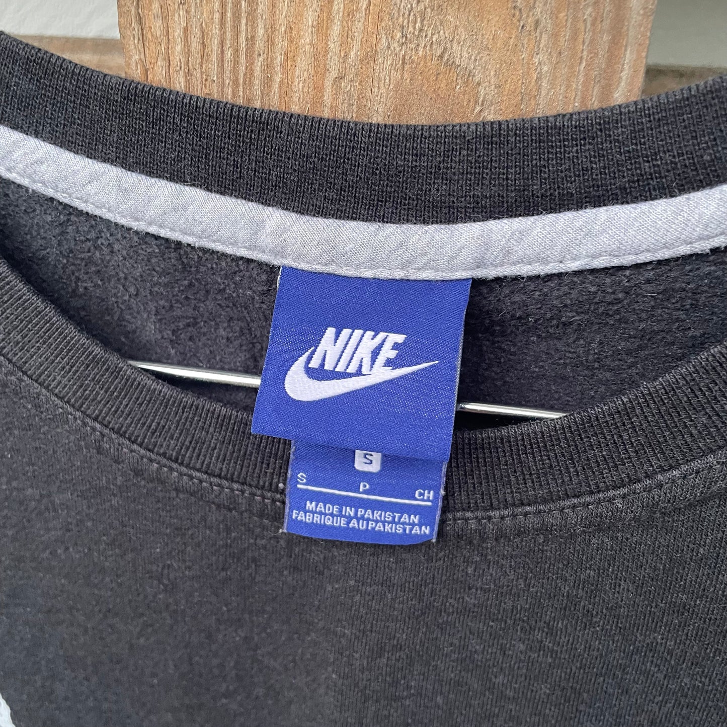 Custom Nike Tiger Print Sweatshirt – Black with White Artwork | 1 of 1 Reworked