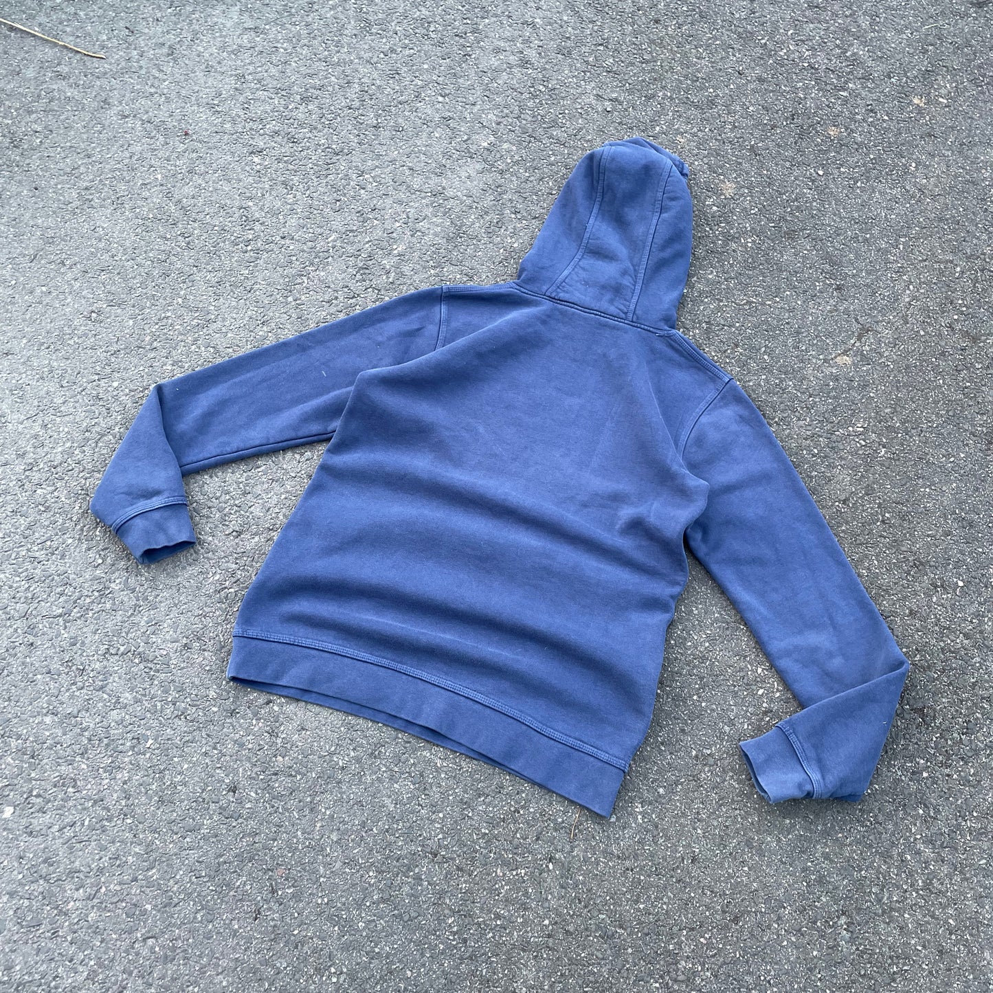 Custom Nike Tiger Hoodie โ Faded Blue Hoodie with White Tiger Art | Vintage Streetwear 1 of 1