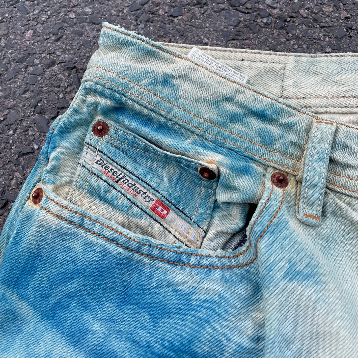 Custom Diesel Mushroom Pants – Surreal Fungal Art | Vintage 1 of 1
