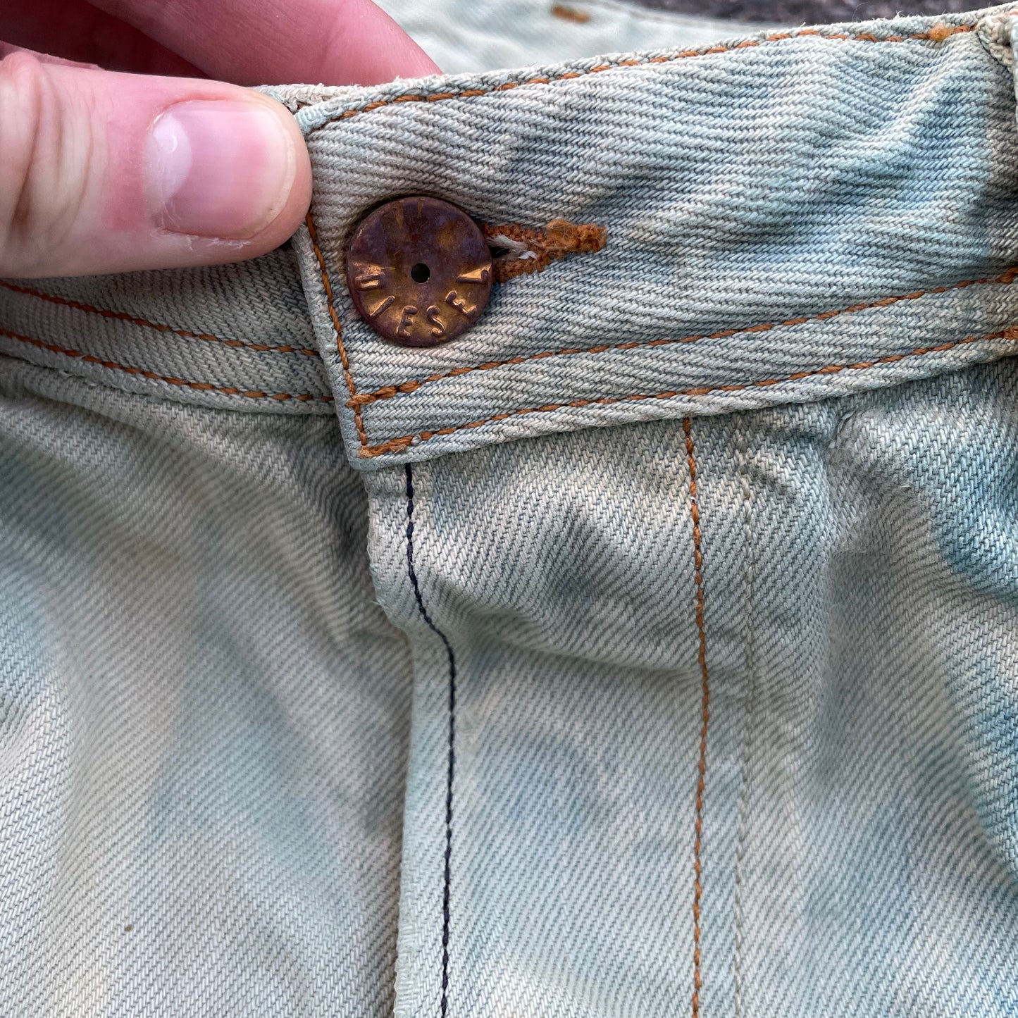 Custom Diesel Mushroom Pants – Surreal Fungal Art | Vintage 1 of 1