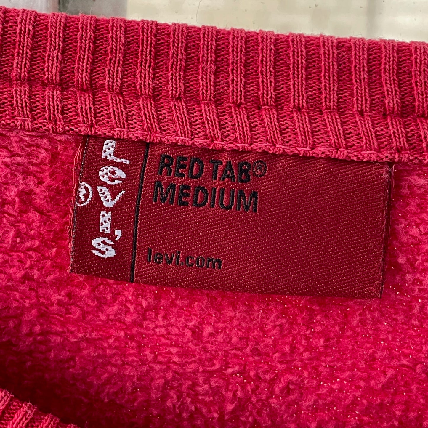 Levi’s Faded Spider Sweatshirt – Vintage Red Levi’s Crewneck with Subtle Spider Fade | 1 of 1
