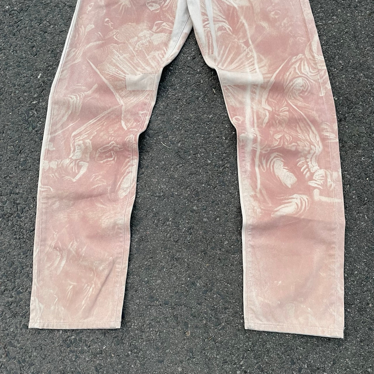 Custom Levi’s Angelic Scene Pants – Faded Religious Art | Vintage Denim 1 of 1