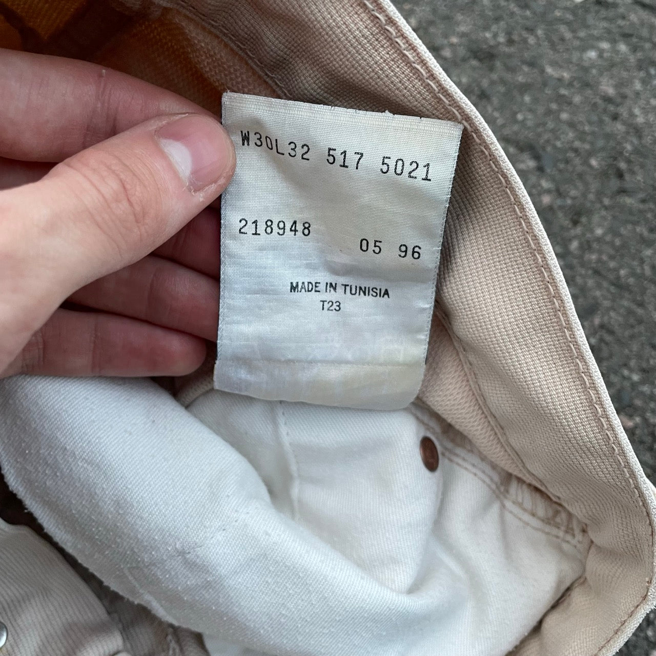Custom Levi’s Angelic Scene Pants – Faded Religious Art | Vintage Denim 1 of 1