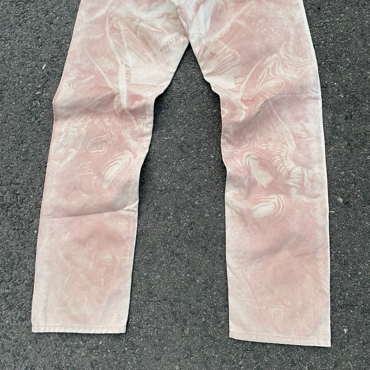 Custom Levi’s Angelic Scene Pants – Faded Religious Art | Vintage Denim 1 of 1