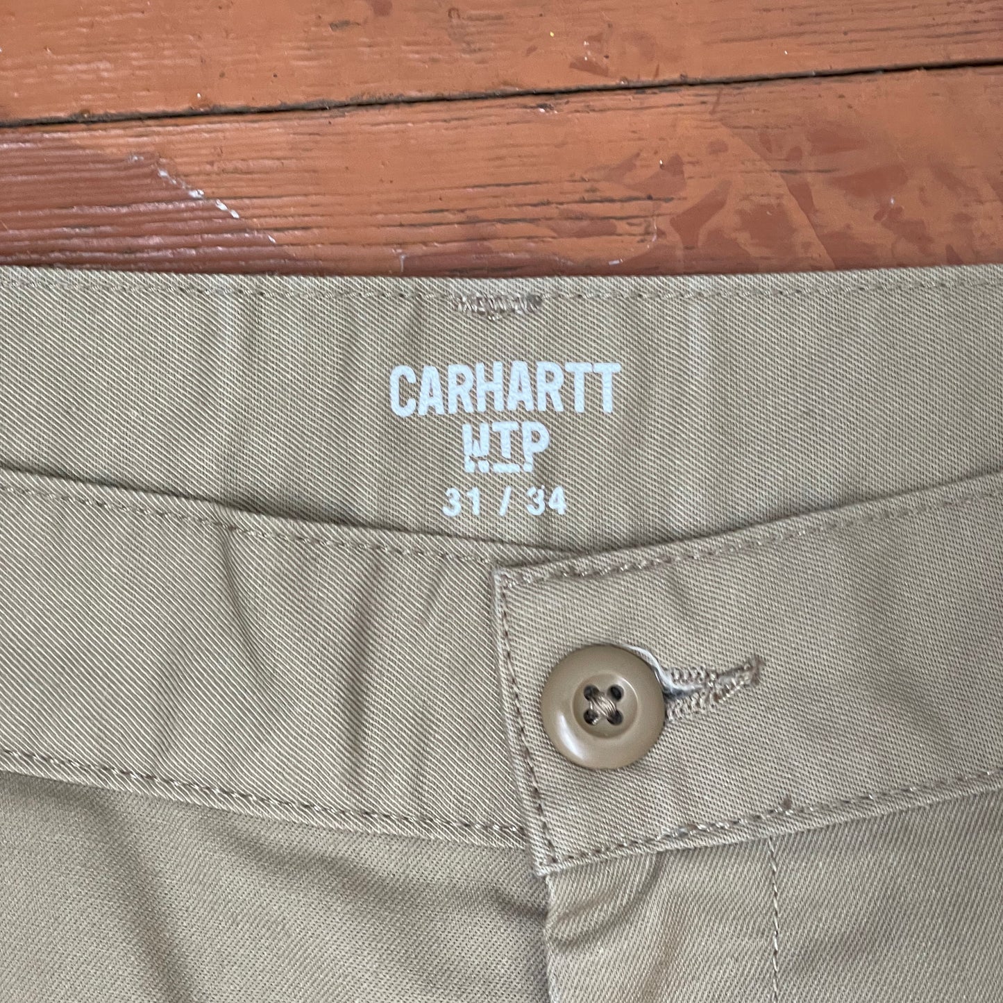 Custom Carhartt Chino Pants – Spider Web Print | Vintage Workwear 1 of 1