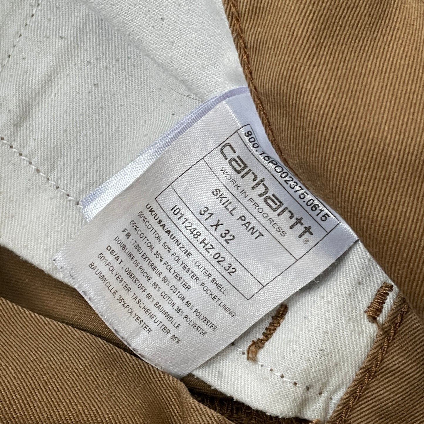 Custom Carhartt Angel and Demon Pants โ Dark Brown Print | Vintage Workwear 1 of 1