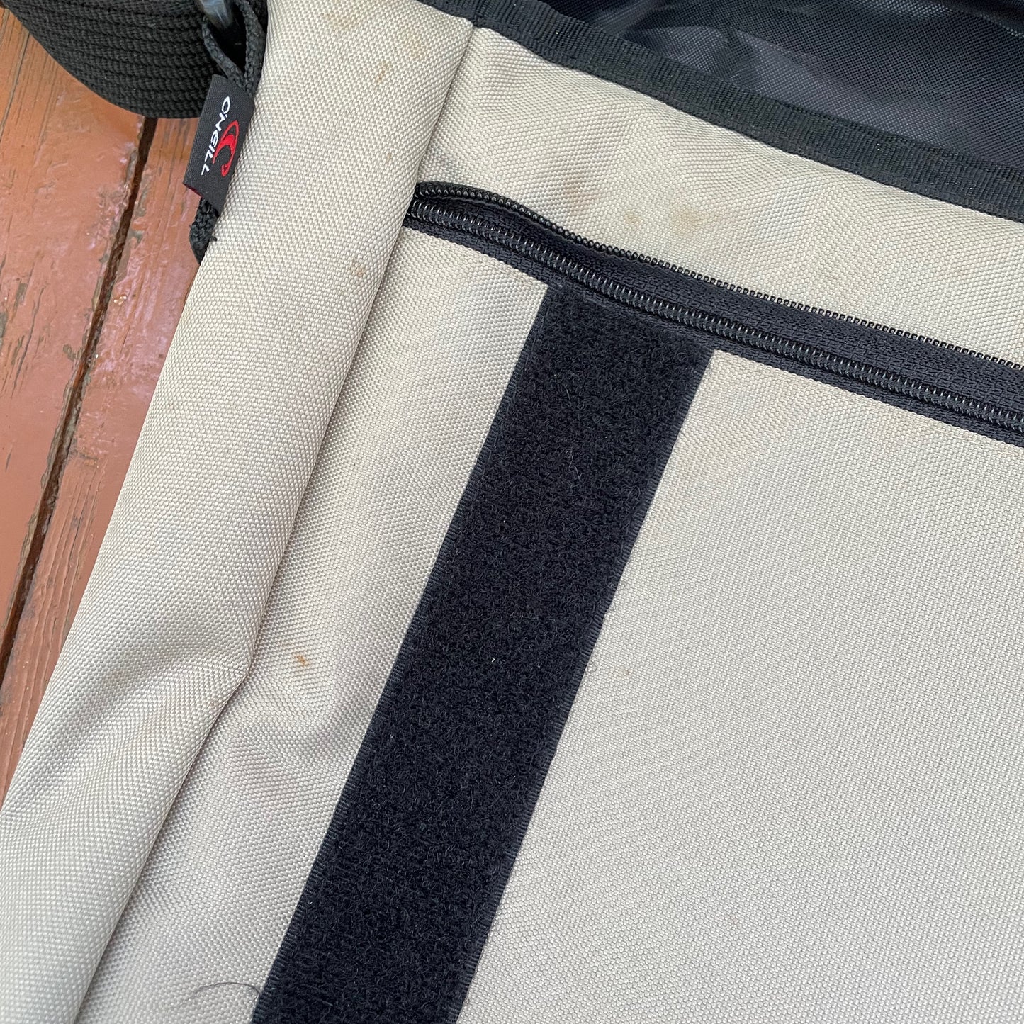 Custom O’Neill Canvas Messenger Bag – Handprinted Cybersigilism Grunge Shoulder Bag | Vintage Streetwear