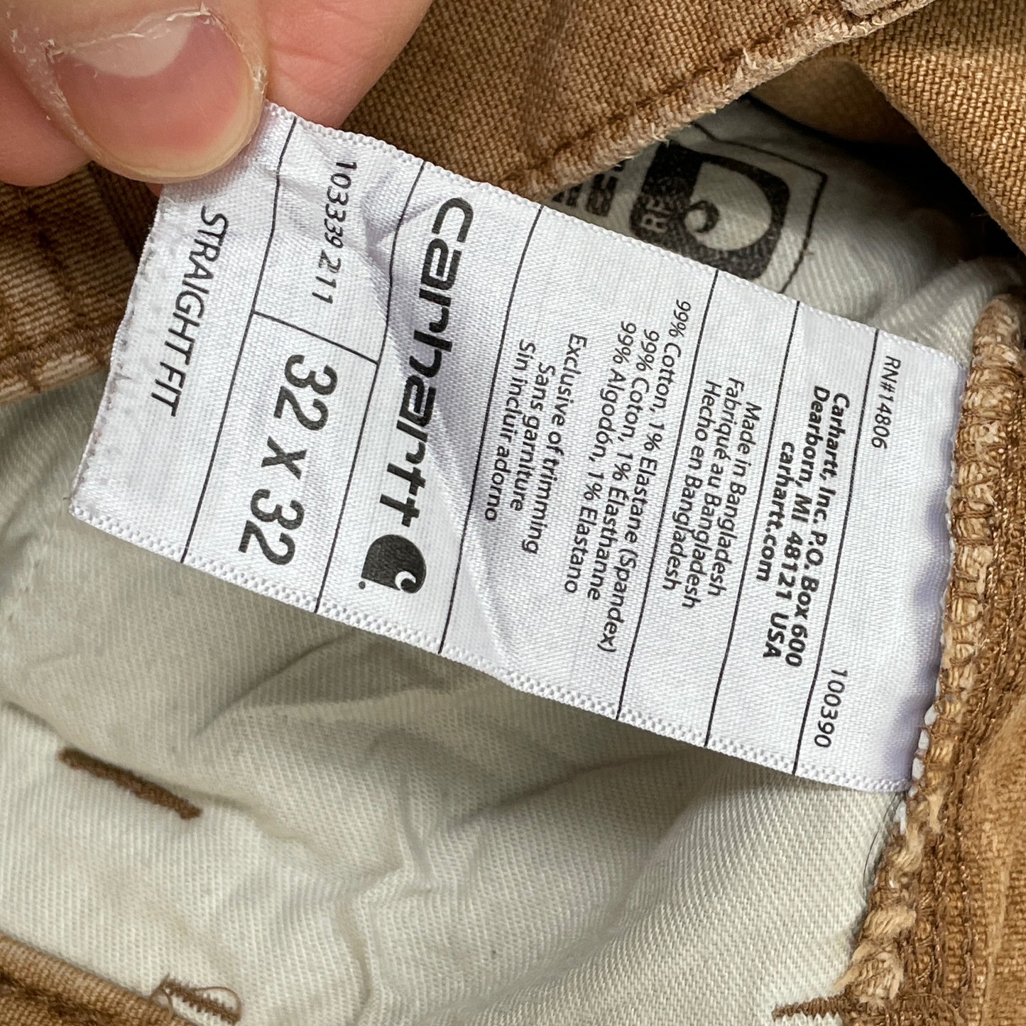 Custom Carhartt Dragon Pants โ Faded Dragon Print on Brown Canvas | Vintage Workwear 1 of 1