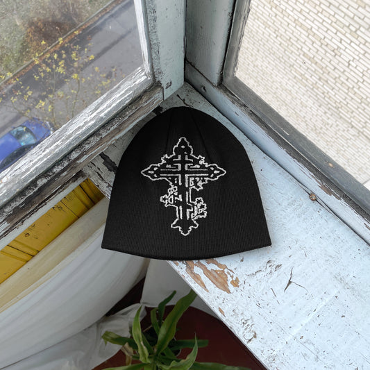Streetwear Y2K Beanie Hat Grunge ALT Op!um SK8 Cross
