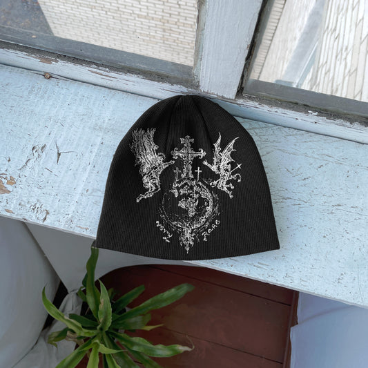 Streetwear Y2K Beanie Hat Grunge ALT Op!um SK8 Bohemian