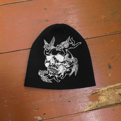Streetwear Y2K Beanie Hat Grunge ALT Op!um SK8 Skull