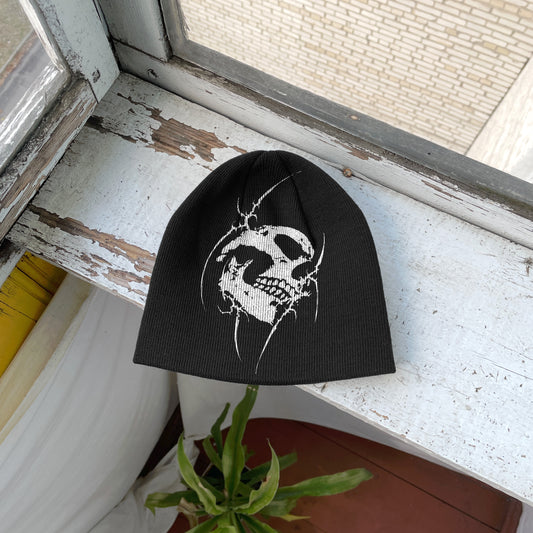 Streetwear Y2K Beanie Hat Grunge ALT Op!um SK8 Angel skull