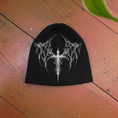Streetwear Y2K Beanie Hat Grunge ALT Op!um SK8 Cross