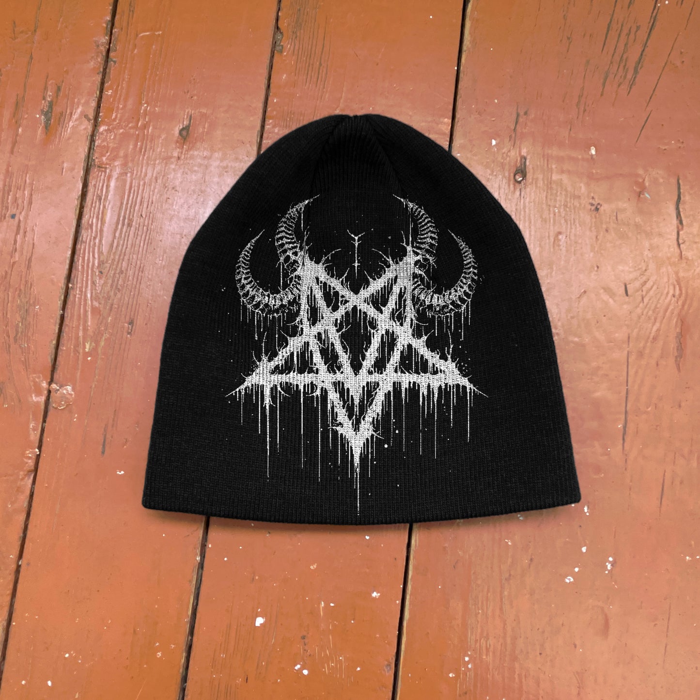 Streetwear Y2K Beanie Hat Grunge ALT Op!um SK8 Baphomet