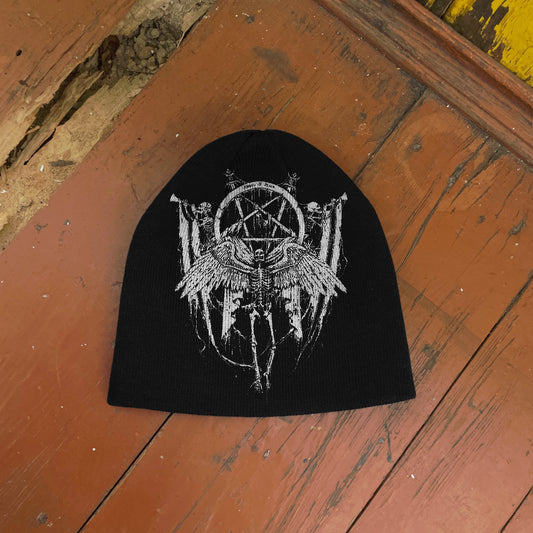 Streetwear Y2K Beanie Hat Grunge ALT Op!um SK8 Baphomet