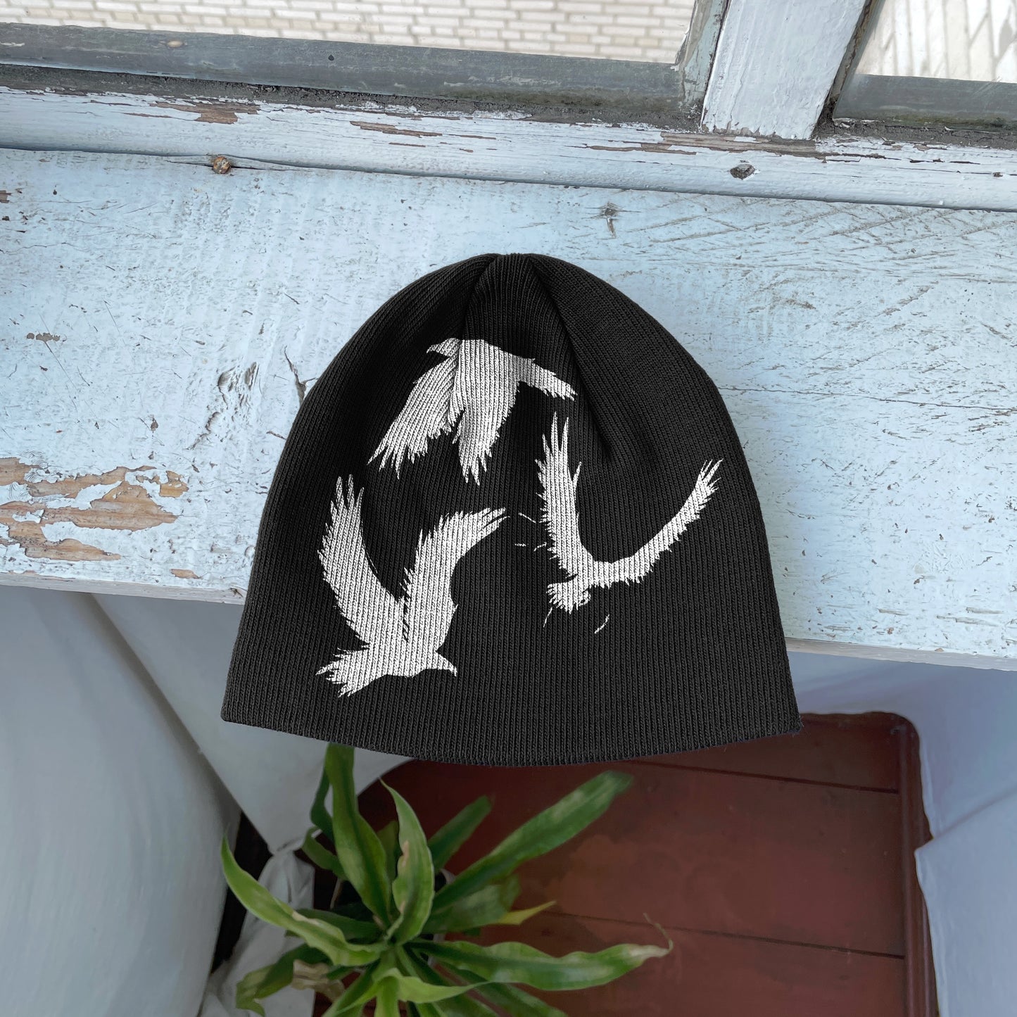 Streetwear Y2K Beanie Hat Grunge ALT Op!um SK8 Crows
