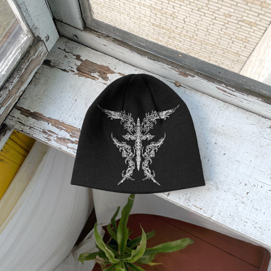 Streetwear Y2K Beanie Hat Grunge ALT Op!um SK8 Cross
