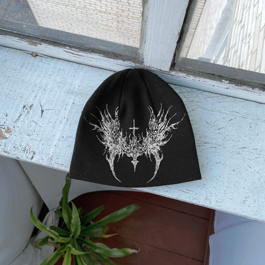 Streetwear Y2K Beanie Hat Grunge ALT Op!um SK8 Cross