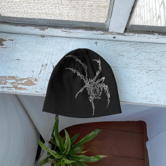 Streetwear Y2K Beanie Hat Grunge ALT Op!um SK8 Spider