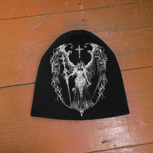 Streetwear Y2K Beanie Hat Grunge ALT Op!um SK8 baphomet