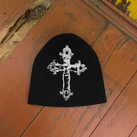 Streetwear Y2K Beanie Hat Grunge ALT Op!um SK8 Cross