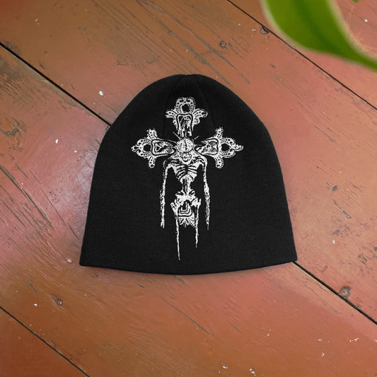 Streetwear Y2K Beanie Hat Grunge ALT Op!um SK8 Cross
