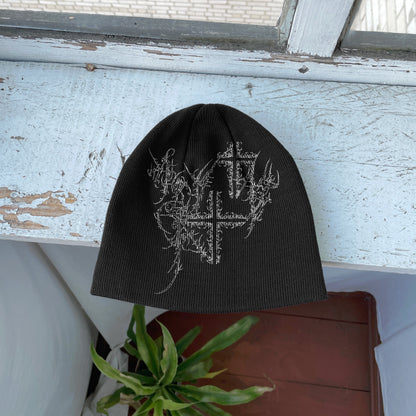 Streetwear Y2K Beanie Hat Grunge ALT Op!um SK8 Crosess