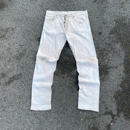 Custom Carhartt Phoenix Print Workwear Pants – White with Artwork | 1 of 1 Reworked Denim