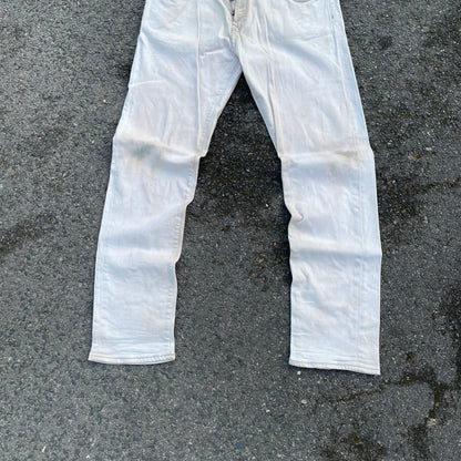 Custom Carhartt Phoenix Print Workwear Pants – White with Artwork | 1 of 1 Reworked Denim