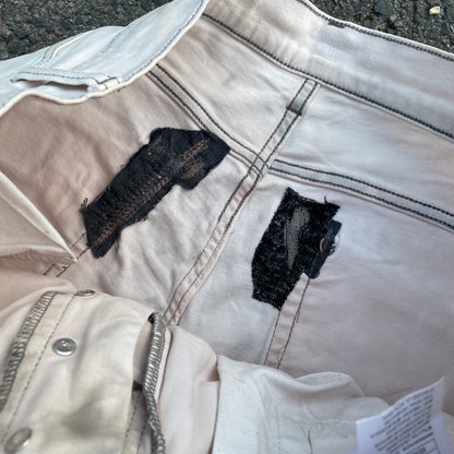 Custom Carhartt Phoenix Print Workwear Pants – White with Artwork | 1 of 1 Reworked Denim