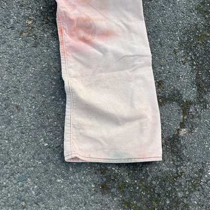 Custom Levi’s Two Tiger Print Jeans – Beige with Artwork | 1 of 1 Reworked Denim