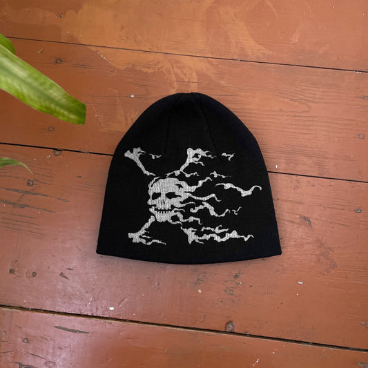 Streetwear Y2K Beanie Hat Grunge ALT Op!um SK8 Skull