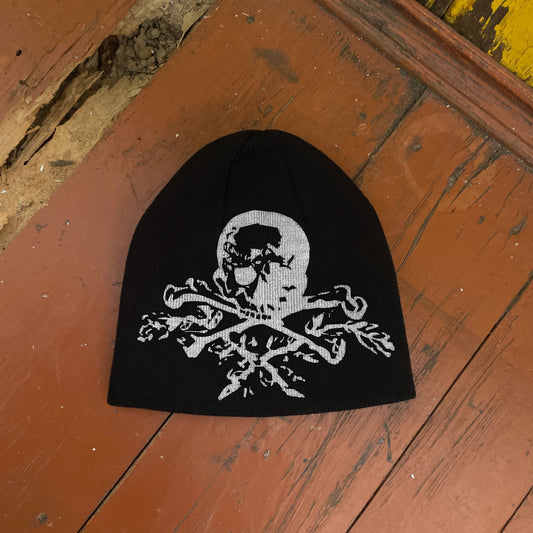Streetwear Y2K Beanie Hat Grunge ALT Op!um SK8 Skull