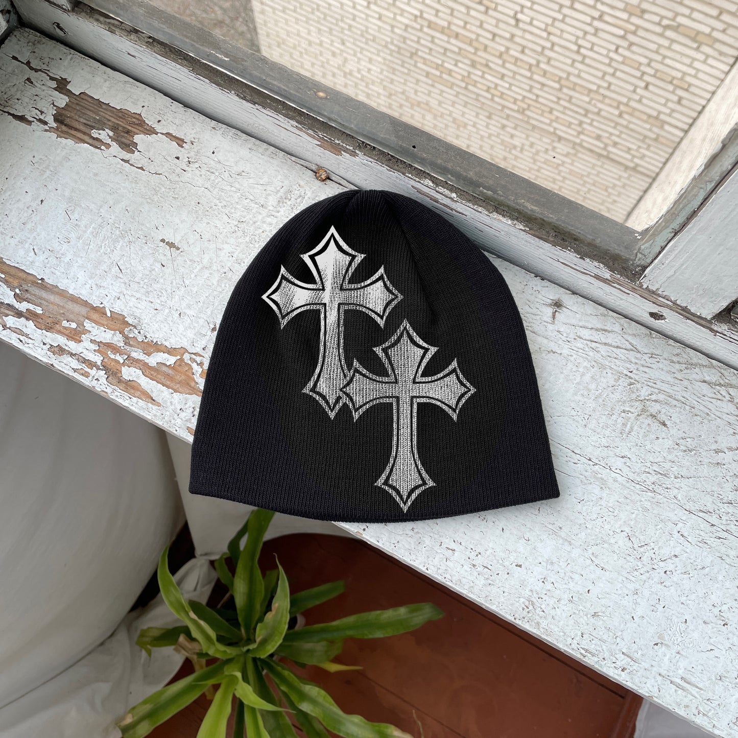 Streetwear Y2K Beanie Hat Grunge ALT Op!um SK8 Сrosses