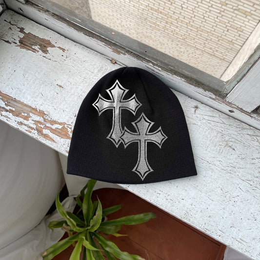 Streetwear Y2K Beanie Hat Grunge ALT Op!um SK8 Сrosses