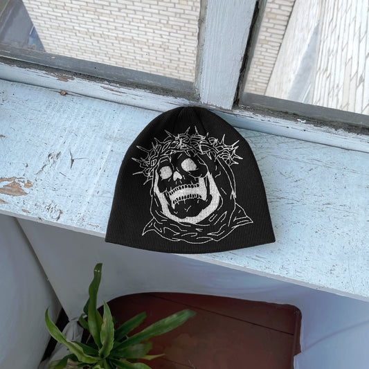 Streetwear Y2K Beanie Hat Grunge ALT Op!um SK8 skull