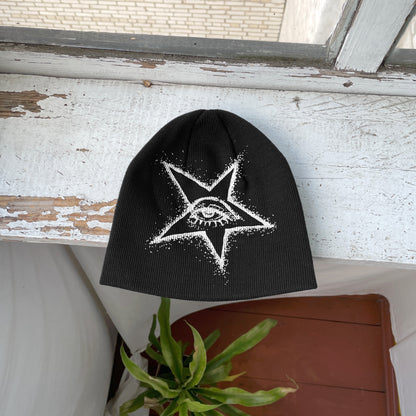 Streetwear Y2K Beanie Hat Grunge ALT Op!um SK8 eye star