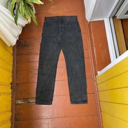 Custom Carhartt Snake Jeans – White Serpent Print on Black Denim | Alt Streetwear 1 of 1 Reworked Pants