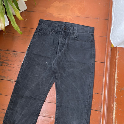 Custom Carhartt Snake Jeans – White Serpent Print on Black Denim | Alt Streetwear 1 of 1 Reworked Pants