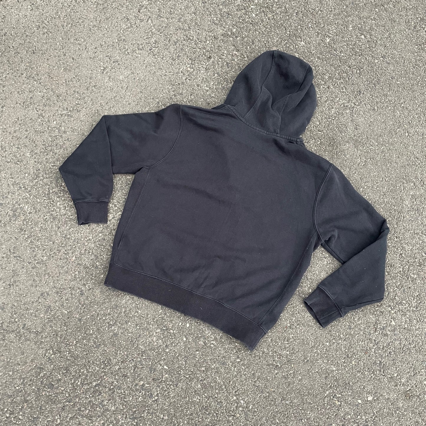 Custom Nike Tiger Hoodie – Black Zip-Up with White Tiger Art | Vintage Y2K 1 of 1