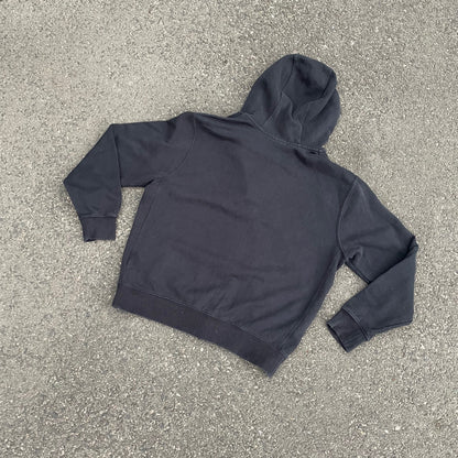 Custom Nike Tiger Hoodie – Black Zip-Up with White Tiger Art | Vintage Y2K 1 of 1