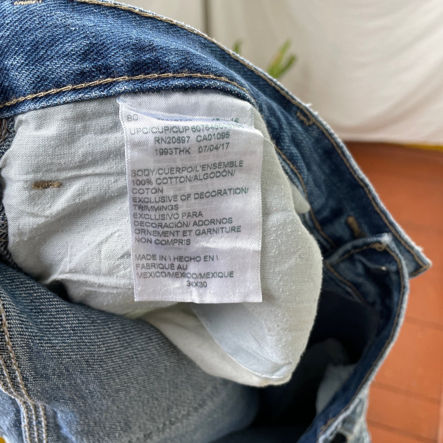 Custom Dickies Snake Jeans – White Cobra Print on Distressed Denim | Vintage Workwear Reworked 1 of 1